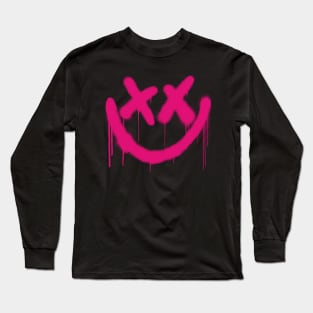 Smiley Graffiti Long Sleeve T-Shirt